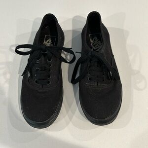Black Vans with Laces